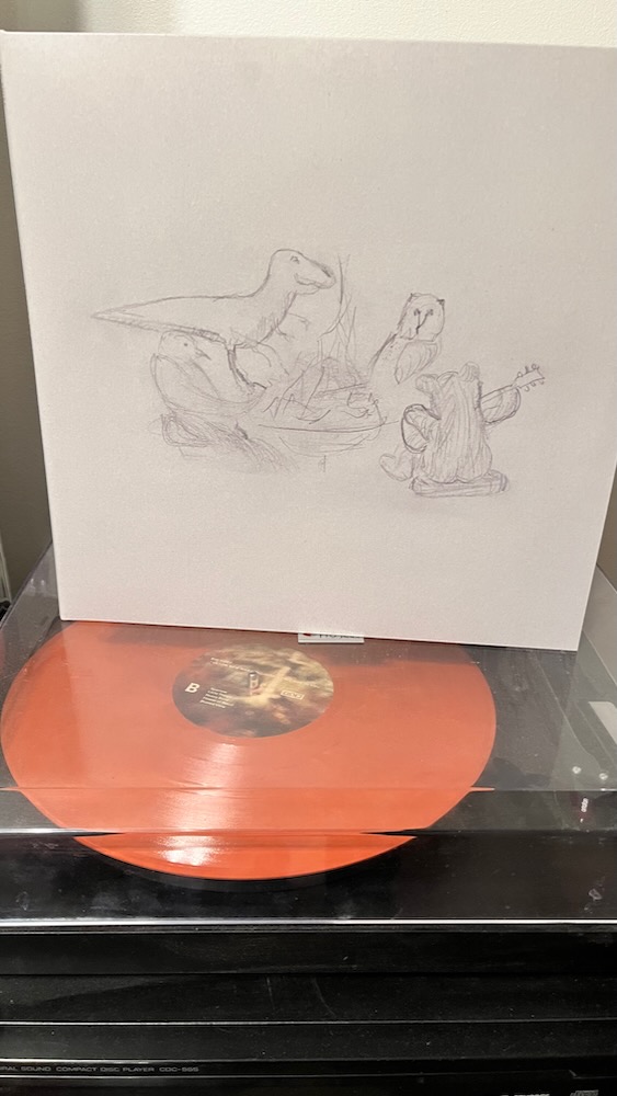 Dragon New Warm Mountain Vinyl and Front Cover on my Record Player